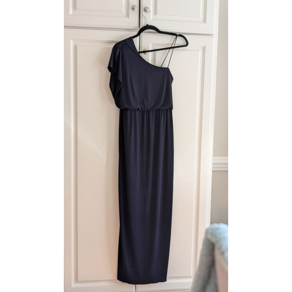 Women's Sweet Storm Navy One Shoulder Maxi Dress M